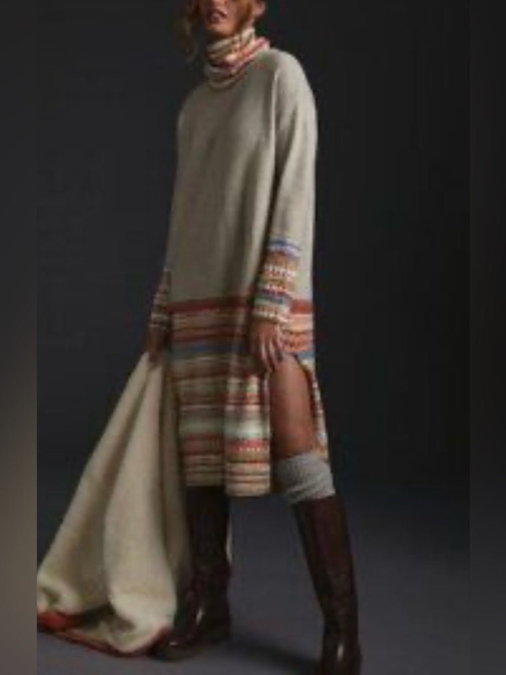 Anthropologie Daily Practice Turtle neck Sweater Dress
